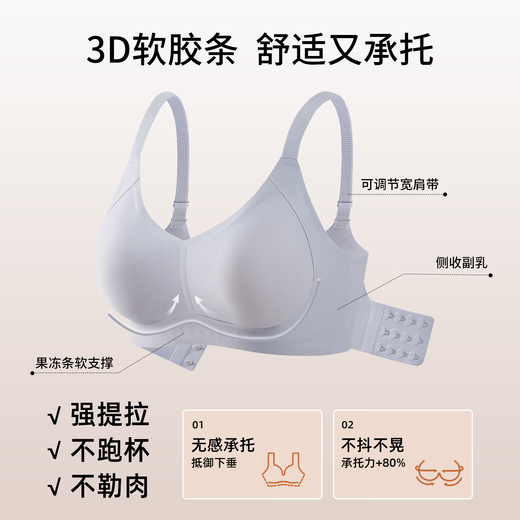 PINK AMY Big Cup Pro plus size underwear for women with large breasts, push-up support to prevent sagging, breathable and seamless summer bra, blue 2.0 upgrade - big breast lift XL 85CDE (130-150Jin Jin is equal to 0.5kg)
