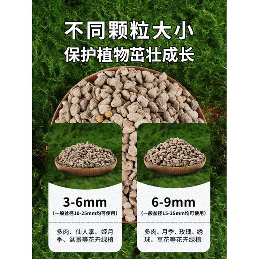 Pumice granules pumice bowl bottom orchid stone comparable to Hyuga stone succulent orchid pavement bottom aquarium filter material whole package other areas 6-9MM pumice 14 liters original whole package (Yungui, Sichuan, Chongqing Guangzhou