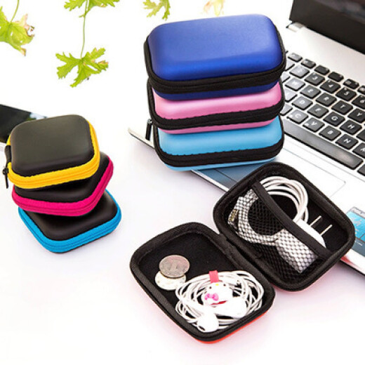 ULKNN travel large-capacity mobile phone charger data cable storage bag anti-pressure mobile power earphone bag digital storage bag small - random color