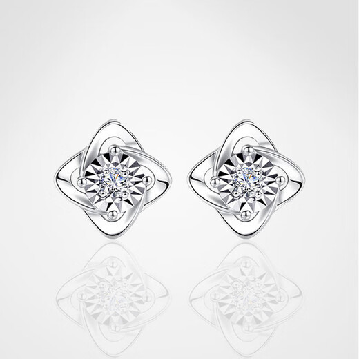 AVHE white 18k gold diamond ring starry sky set with platinum cultured diamonds wishing well wedding ring diamond ring proposal gift ring platinum diamond ring - cultured diamond 1 carat D color VVS gift box sent by SF - can be engraved