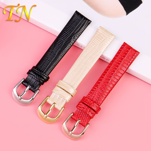 Tianniu adapts to Armani Gypsophila AR11149/11150/11399/11403/11426 genuine leather watch strap, female, red, rose gold buckle 14mm