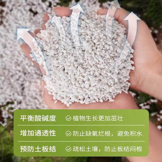 Perlite hard 80 liter whole package plant universal nutrition soil-rooted orchid succulent Phalaenopsis blueberry 3 liters 4-9mm super hard perlite