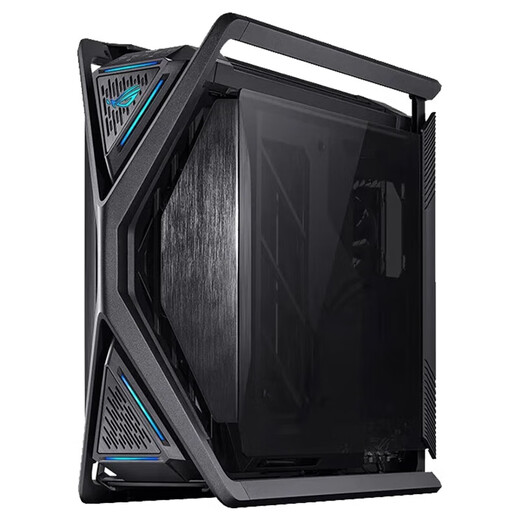 华硕（ASUS）ROG HYPERION GR701 创世神机箱 双C口优化版 铝合金X骨架/全塔机箱/支持EATX主板/双420水冷 创世神2E+白金雷鹰1200W