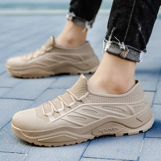 高档四季雨鞋男款防滑防水胶鞋低帮潮流休闲耐磨水鞋成人时尚雨靴 8689棕色【不加棉】 42