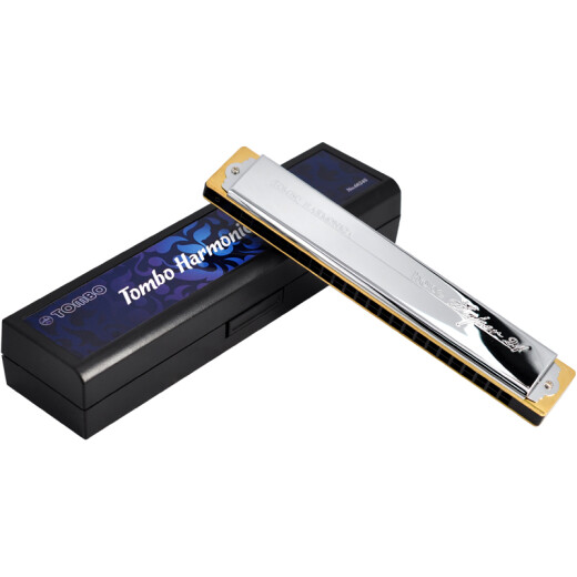 Tombo Harmonica (Tombo) Japanisch importiert Gong 24-Loch Polyphonische C-Melodie 6624s Erwachsener professioneller Leistungsgrad 24-Loch [Customized Copper Piano Grid] Tonnoten und Kommentare