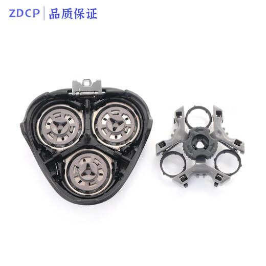 ZDCP 适用飞利浦剃须刀刀头SW3700 S3590 PT725 PT880刀片刀网罩整体头部配件 黑色 整体头部（原厂进口刀头）