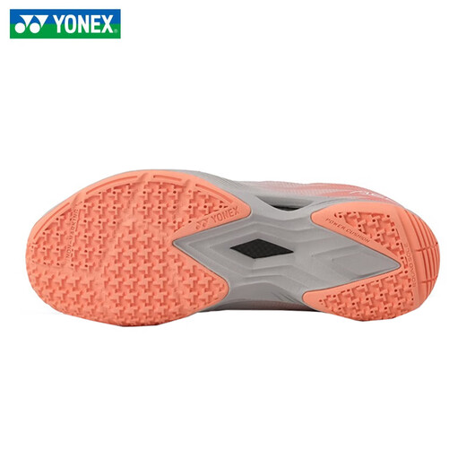 YONEX Yonex new badminton shoes yy ultra-light 5th generation power pad anti-slip shock absorption wear-resistant ultra-light sports shoes SHBAZ2LEX coral orange women's ultra-light fifth generation 38
