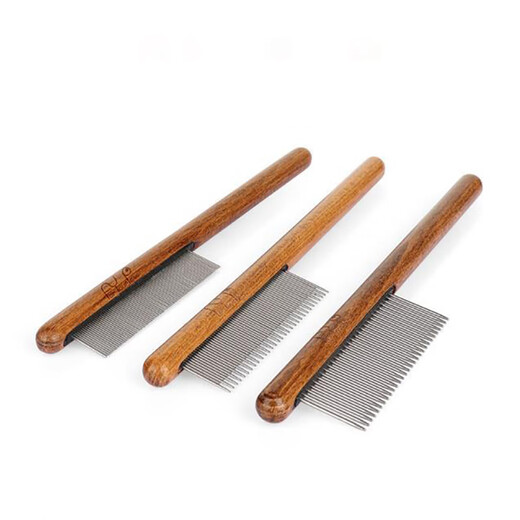 Lanswood cat comb, Ragdoll cat hair comb, dog comb to remove floating hair, long hair cat flea comb, special combing tool for detangling, hair removal log comb - long and short teeth