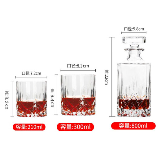 Elizabeth Gold Statue Thickened Crystal Glass Whiskey Glass Water Glass Bar Cup Wine Glass Spirit Cup Beverage Cup Tea Cup 300ml Large Cup