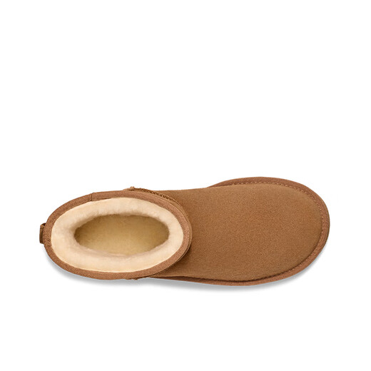 UGG autumn women's casual and comfortable classic solid color thick sole warm mini fashion short boots snow boots 1134991 CHE | Maroon 38