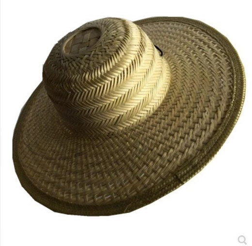 Di Shuqi Bamboo Products Work Straw Hat Summer Hat Wide Brim Universal Straw Hat Farmer Household Pure Bamboo Sun Bamboo Straw Hat Picture Color (Diameter 40cm) (56 58cm)