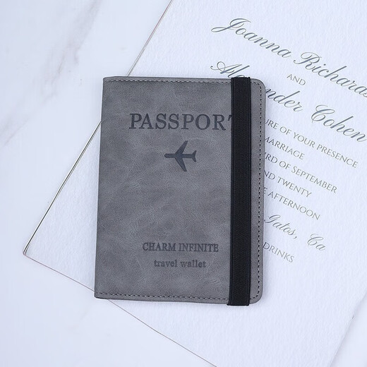 Huai Guoying porta pasaporte bolsa de almacenamiento de documentos de viaje funda protectora para pasaporte boleto aéreo antirrobo estudio en el extranjero billetera para pasaporte portátil