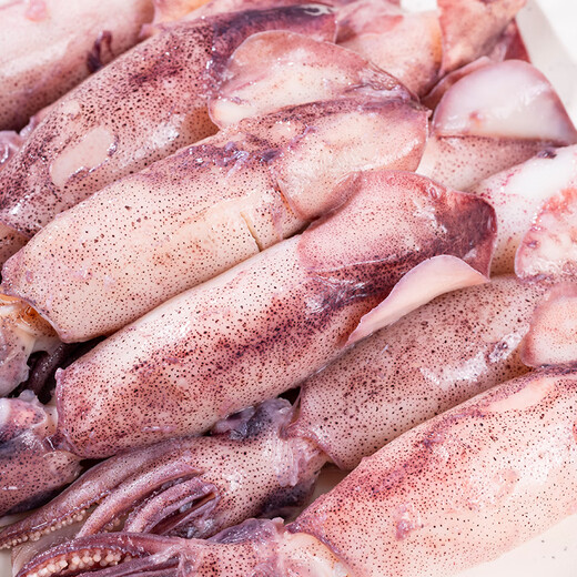 Aiwei Winnie Sea Rabbit Full of Seeds, Sea Rabbits with Seeds, Fresh Live Cooked Frozen Pen Tube Fish, Large Cuttlefish, Soft-footed Seafood Hot Pot BBQ, Sea Rabbits 500g*2 Bags 1kg (Net Weight)