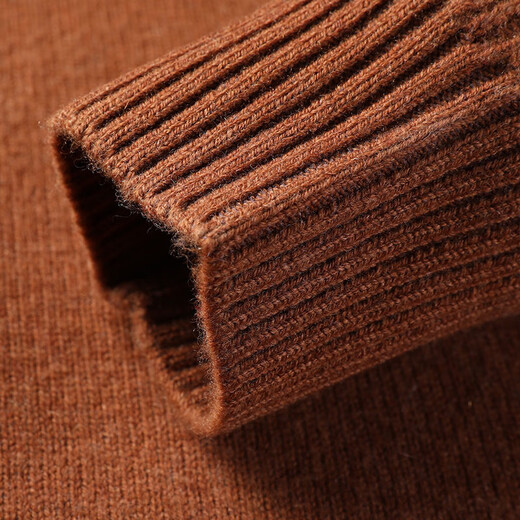 Hengyuanxiang 100% Pure Wool Sweater Men's Autumn and Winter Zipper Cardigan Sweater Thickened Knitwear Jacket Loose Half Turtle Collar Men's Navy XL Recommended 140-160 Jin Jin equals 0.5 kg