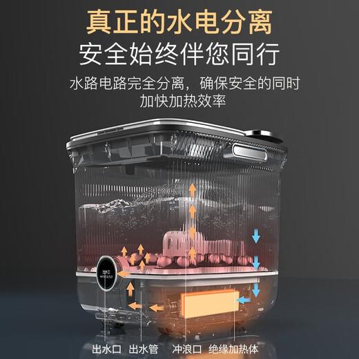 Mrs. Monkey Foot Bath Bathtub Electric Heated Fully Automatic Massage Foot Basin Intelligent Constant Temperature Over-the-Knee Household Useful Birthday Gifts for Parents, Mothers, Old Women and Elders 99% Mother's Day Gifts for Moms, Mothers, Fathers, Dads, Elderly Boyfriends