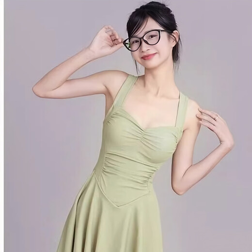 JIOESC swimsuit for women covering the flesh, conservative and slimming, covering the belly without steel support one-piece adult high-end swimwear large size 2025 new QC girl pink one size fits all 80-120Jin Jin is equal to 0.5 kg