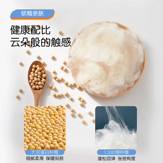 BlueBlue Kindergarten Quilt Core Three-piece Soy Quilt Liner Baby Kindergarten Bedding Spring and Autumn Bedding Children's Winter Quilt Soy Fiber Core Quilt One 120*150cm Single Quilt Core (1Jin Jin is equal to 0.5 kg) Summer