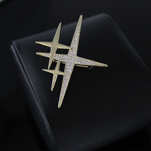 Xifei men's brooch, simple star corsage, temperament pin, business casual suit, coat and accessories