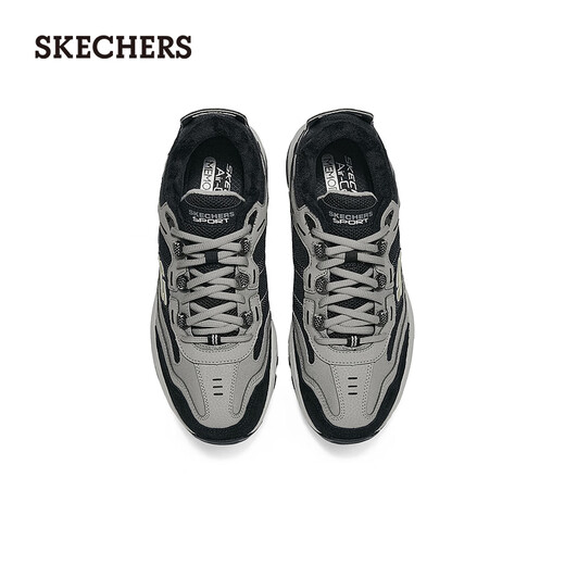 Skechers men's outdoor dad shoes retro trendy thick-soled comfortable and versatile plus velvet sports and casual shoes 237125