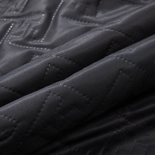 Luo Meng cotton thickened executive stand collar jacket men's warm woolen coat autumn and winter middle-aged and elderly dad's cotton coat gray 2XL (185) (suitable for 145-165 Jin Jin equals 0.5 kg)