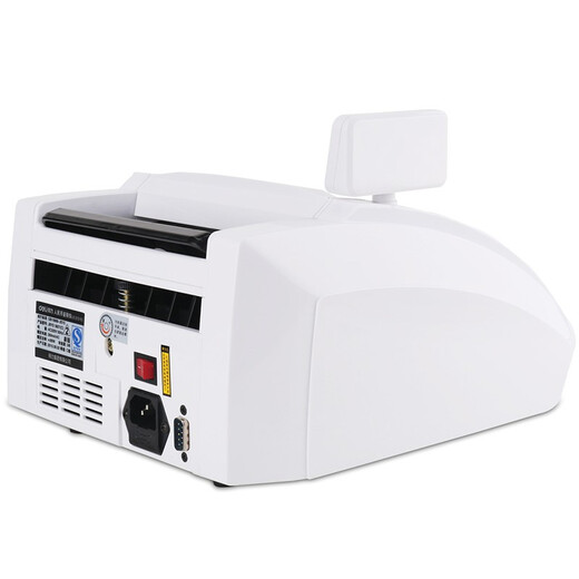 Deli Money Counter Nueva versión RMB Bank Dedicado Pequeño Portátil Oficina Hogar Mini Actualización Nueva versión Contador de dinero inteligente Voz inteligente Contador de dinero híbrido Compatible con la versión 2019 Pantalla dual Clase C 3927S