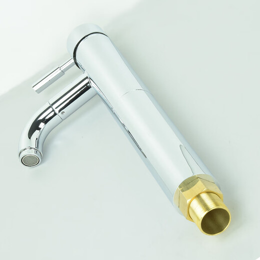 申鹭达（SUNLOT）面盆水龙头洗脸盆浴室柜台盆加高龙头单把单孔冷热水龙头LD12124 电镀色