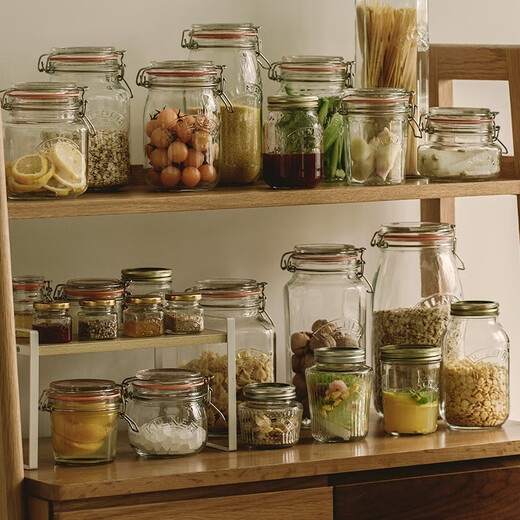 KILNER British glass sealed jar food grade storage jar household grain storage jar wine pickle storage jar York 350ml