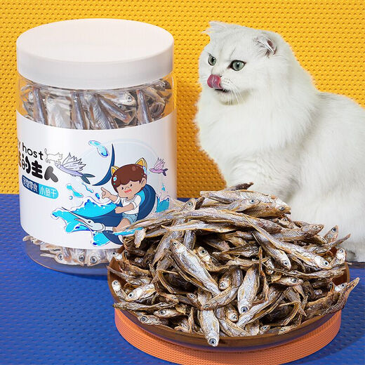 Crazy owner cat snacks small dried fish snacks for kittens and adult cats, duck and fish snacks 50g