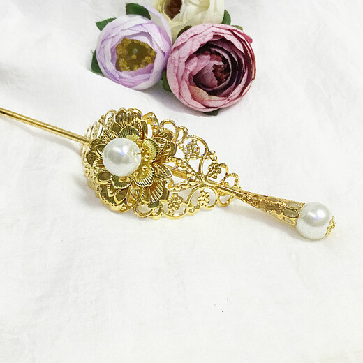 Mengyi ancient style men's crown women's hair crown ancient costume Hanfu cos hairpin jewelry multi-color classical hair accessories gold