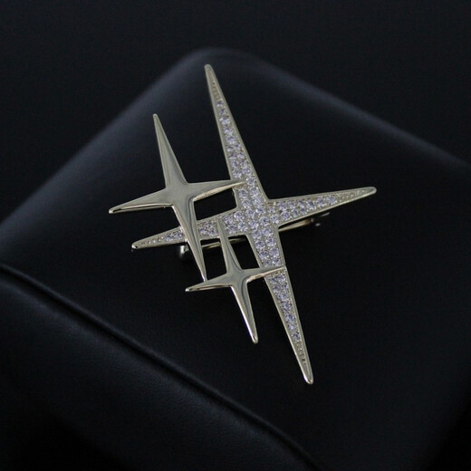 Xifei men's brooch, simple star corsage, temperament pin, business casual suit, coat and accessories