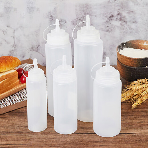 All-purpose baking sauce pot 450ml 2-pack 160z squeeze sauce bottle salad dressing squeeze bottle condiment bottle oil pot soy sauce vinegar pot