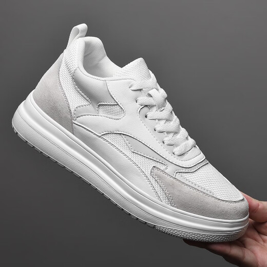 Liangxu summer height increasing men's shoes 10cm Korean style trendy sports invisible men's height increasing shoes 8cm white men's height increasing sneakers white 6cm 40