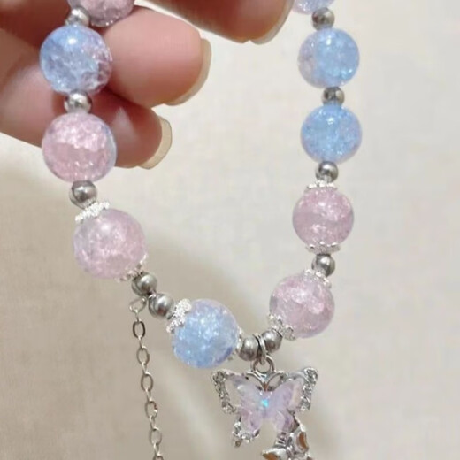 Snow Circle Bracelet Girls Beads Girl Bracelet Beads Best Friend Bracelet Little Girl Exquisite Bracelet Pink