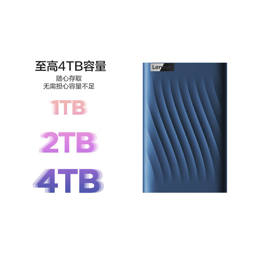 Lenovo mobile hard drive F308/F309 USB3.0 high-speed encryptable mobile hard drive, universal hard drive for mobile phones and computers F309 Lite high-speed dual interface 2TB pink package 1 hard drive + hard drive package