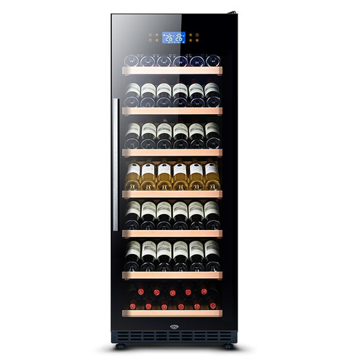 Zunbao (zunbao) BJ-308 Compressor Constant Temperature Wine Cabinet Red Wine Cabinet Home Living Room Red Wine Cabinet Tea Cabinet Medicine Dry Goods Cool Cabinet Fresh Refrigerator 550 Thin Section/Ordinary Door Black Hanging Cup Style