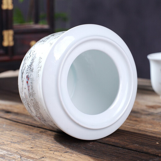 Jiulou Pavilion Jingdezhen blue and white ceramic wine warmer Chinese style ancient household old-fashioned wine scalding device wine warmer set 2 liang Snow scene 2 liang standard