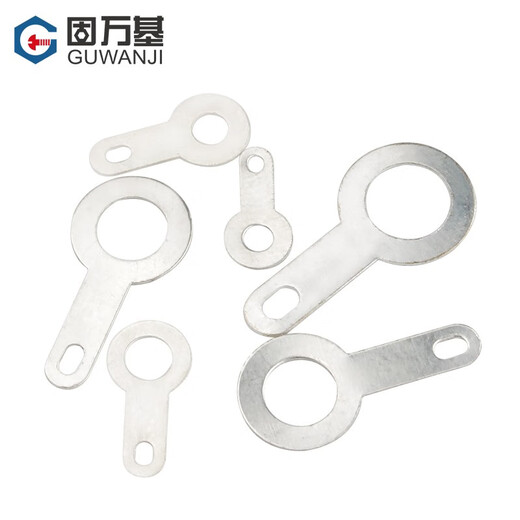 Guwanji single-head soldering lug copper silver-plated wire ear washer circular ring welding terminal copper lug copper gasket M3.2 50 pieces