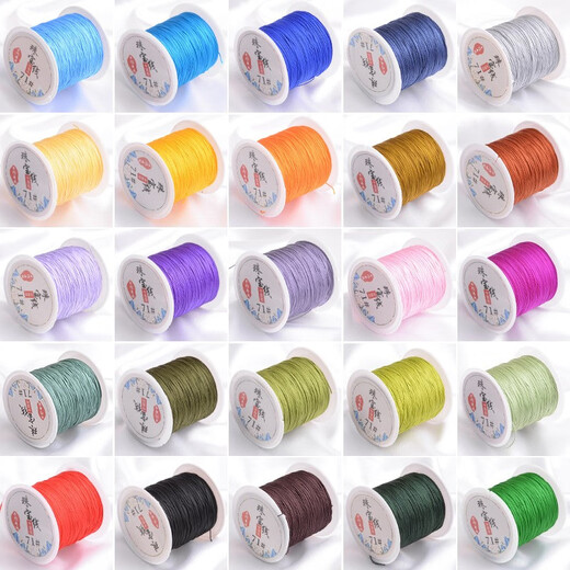 Suodie DIY hand-woven rope animal year rope bracelet rope braided lanyard necklace rope colorful rope No. 72 jade wire rope five colors No. 72 thick 0.8mm about 45 meters / roll