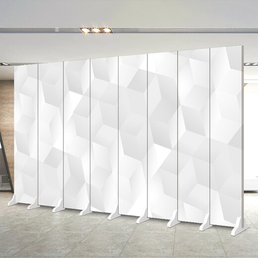 Sala de estar Yuexinmei, entrada, oficina, sala de conferencias, partición del hotel, moderna pantalla móvil de doble cara, Tamaño personalizado F-831, un moderno impermeable y transparente de 40x180 cm