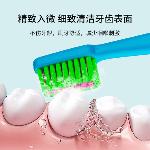 Tepe imported from Sweden fun color slim medium hair toothbrush adult small head tapered brush head to remove tooth stains for men and women - cute rose red