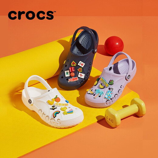 crocs卡骆驰洞洞鞋贝雅男鞋女鞋轻便耐磨一脚蹬拖鞋休闲鞋|10126 黑色-001 40 (250mm)