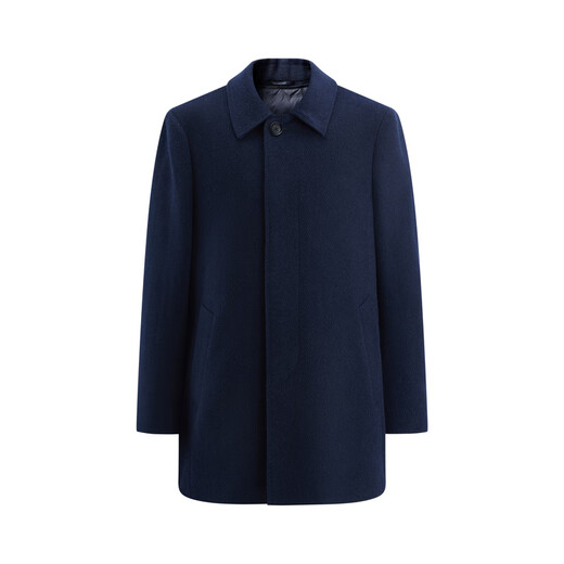 YOUNGOR coat men's autumn and winter young men's business coat classic lapel wool cashmere blended fabric high-end quality navy L 175/96A