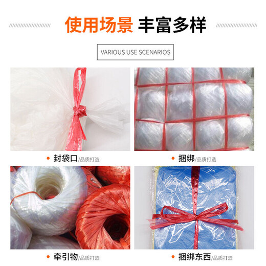 Minggu Packing Rope Moving Plastic Rope Bundling Express Nylon Rope Warehouse Packaging Rope Bundling Rope About 2.6kg White CD0640