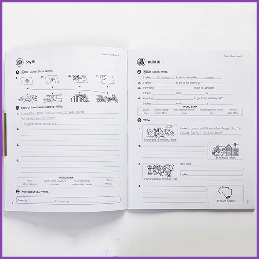 Nueva versión del libro de texto de Pearson Langwen Inglés Inglés para niños Tercera edición Tercera edición 123456 incluyendo la aplicación Langwen Xinlington Tutorial de capacitación en inglés para niños Tutorial de entrenamiento para niños Nuevas versión de Super Kids6 Nivel (Libro + Volumen + Aplicación)