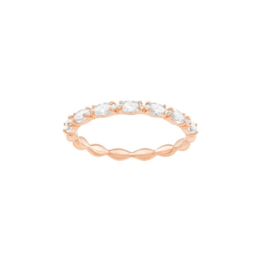 Swarovski (SWAROVSKI) Swarovski Vittore Marquise Ring Women's Rose Gold Plated # 50 Brand Gift Bag
