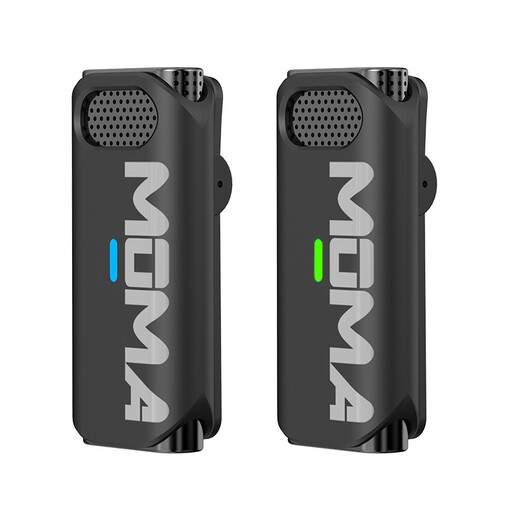 MOMA lark M1 M2 colorful wireless professional lavalier microphone one-in-two outdoor live broadcast interview recording mobile phone SLR radio little bee set MOMA larkm1 wireless microphone one-in-two + wireless charging box