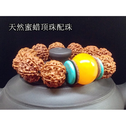 DR GRAFFCARNY natural beeswax cake wheel bead drum bead pier bucket bead play diy bracelet Bodhi 108 with bead accessories diameter 18 thick 12MM single