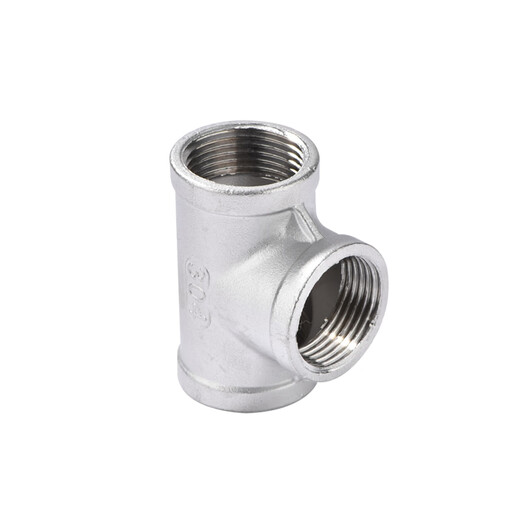 304 stainless steel inner wire tee precision cast internal thread equal diameter 4 minutes 6 minutes 1 inch water pipe fittings straight through direct joint 201 material 2 inches = DN50