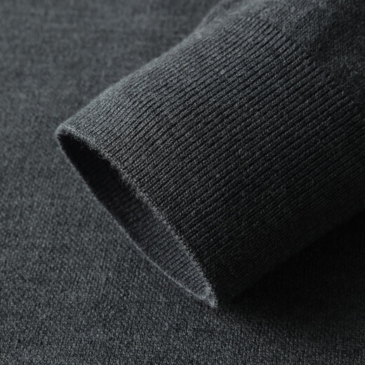 YOUNGOR wool cardigan men's wool blended sweater jacket soft, comfortable and warm dark gray VWHW619966CFA L 105cm