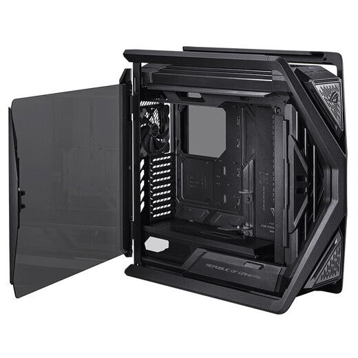 华硕（ASUS）ROG HYPERION GR701 创世神机箱 双C口优化版 铝合金X骨架/全塔机箱/支持EATX主板/双420水冷 创世神2E+白金雷鹰1200W
